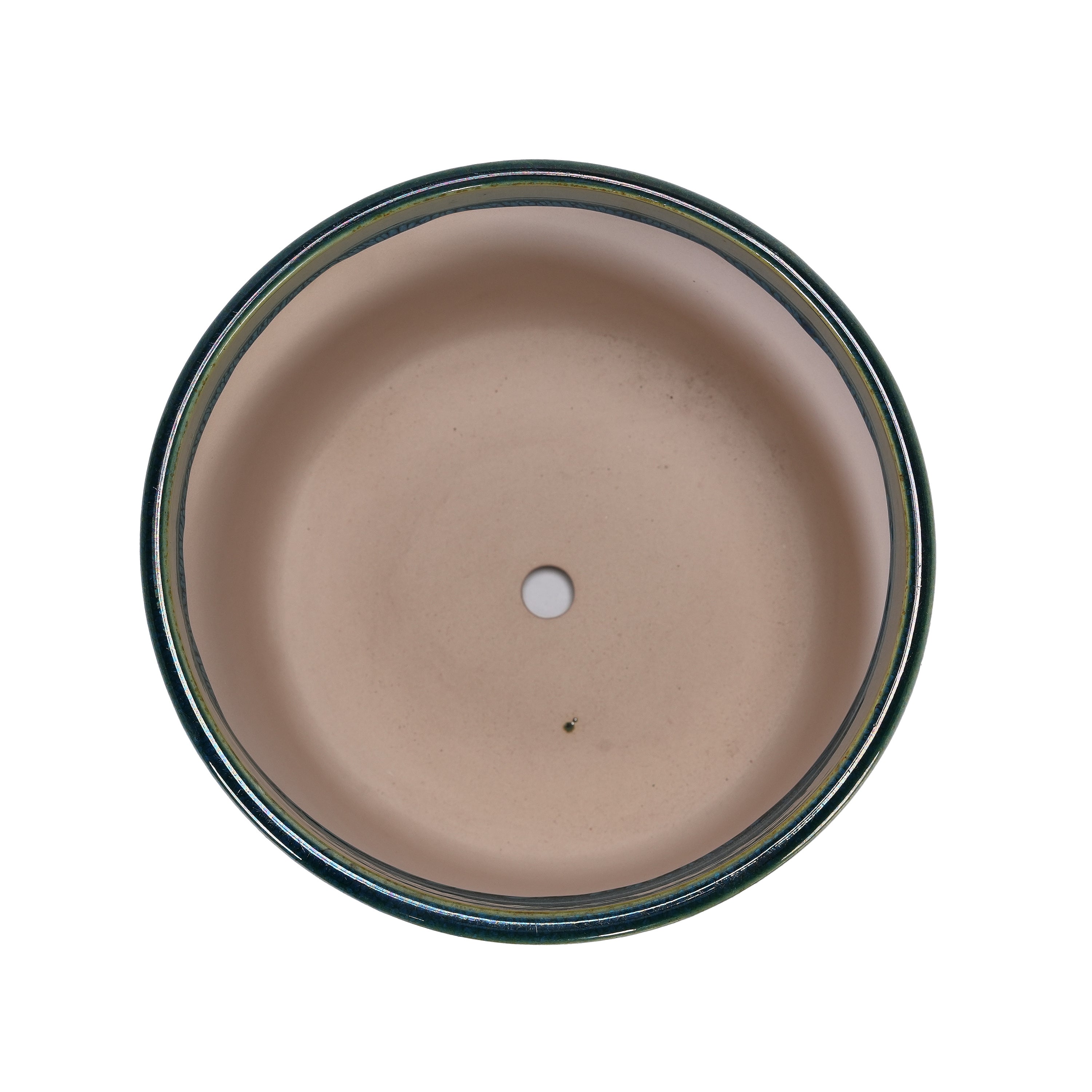 Set of 3 Grid Ceramic Flowerpot, Modern Planter for Patio, Garden, Windowsill - Blue Green