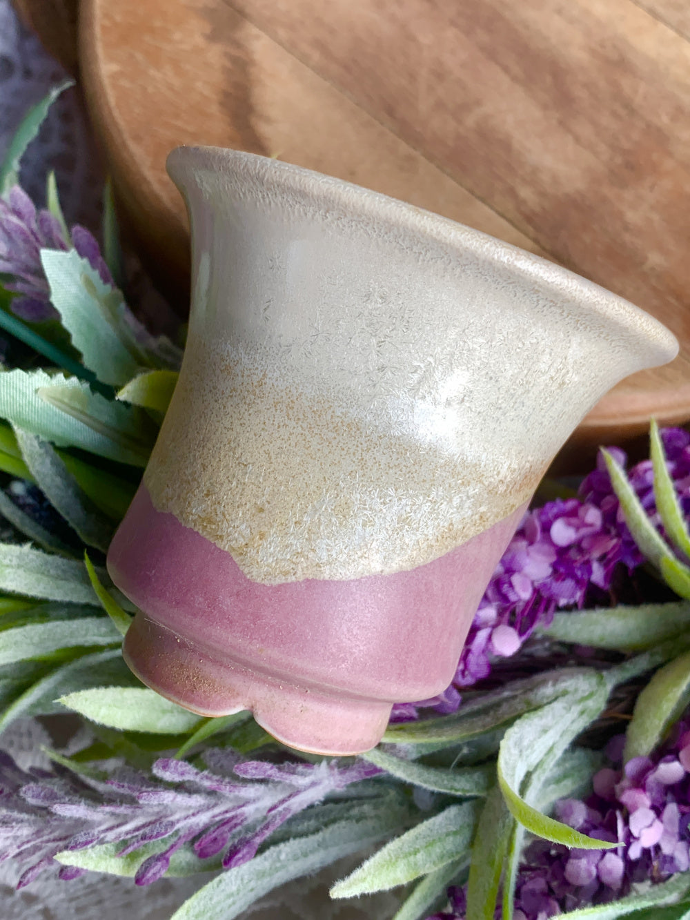 SC-0019 Rustic Handmade Clay Planter Pot - Pot Rim Diameter: 1.9"
