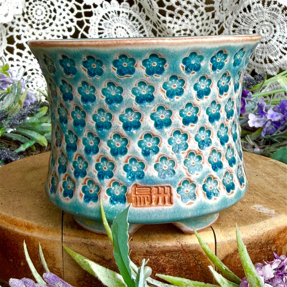 WS-0064 Premium Handmade Ceramic Planter Pot - Pot Rim Diameter: ~3"