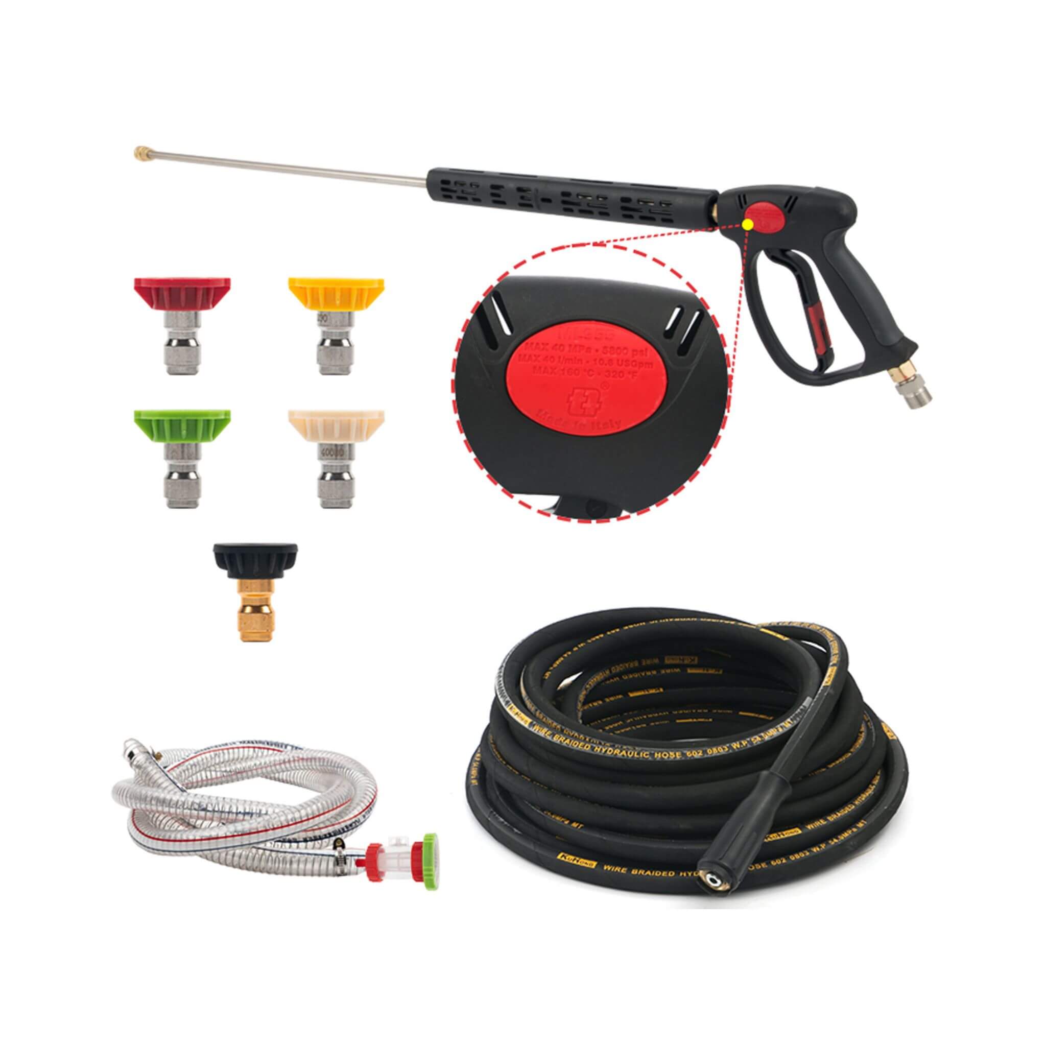 Heavy-Duty 4K PSI Commercial Hot Water Gas Powered Pressure Washer (SAK62461)