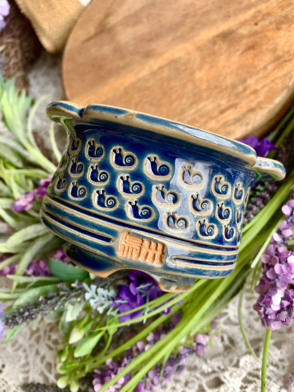 WS0007 Unique Handmade Pottery Planter Pot - Pot rim diameter: 3"