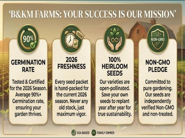 50 Vegetable Seed Packet Vault: 50,000 Heirloom Seeds