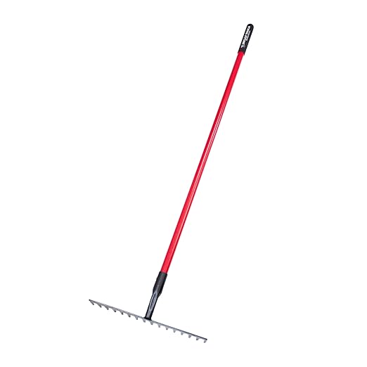 Bully Tools 92369 66-Inch 4-Tine Mulch Fork with Fiberglass Long Handle