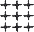 50 Pieces 1/4 Inch Barbed Cross Fittings Barbed Cross Connecters 4 Way Garden Watering Cross Connector Drip Irrigation Tubing Fit for 4mm/7mm Tube for Flower Bed Vegetable Garden Home and Garden