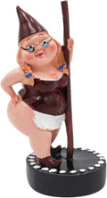 Pole Dancing Gnome Statue, Resin Garden Gnome Statues, Funny Outdoor Gnome Figure, Creative Garden Spring Decoration, Pole Dance Garden Gnome, Spring Garden Statue(6.7"/17 cm)