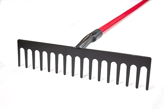 Bully Tools 92369 66-Inch 4-Tine Mulch Fork with Fiberglass Long Handle