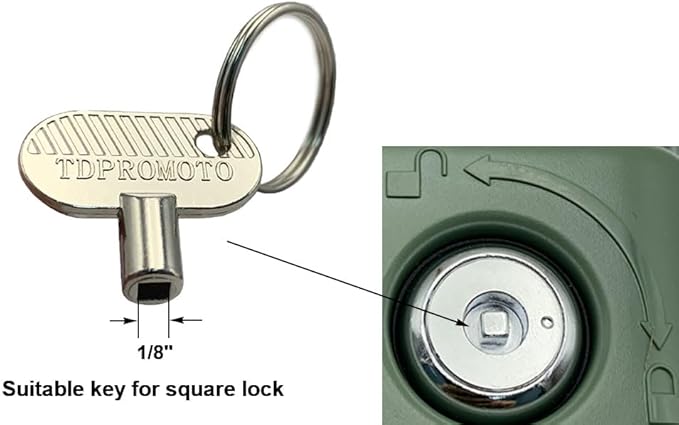 Sprinkler Controller Door Key Sprinkler Timer Lock Key for Orbit and Hydro-Rain, Metal (2pcs)