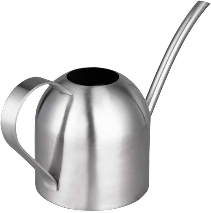 IMEEA Indoor Watering Can for House Plants Stainless Steel Watering Can Metal with Long Spout (33oz/1L)