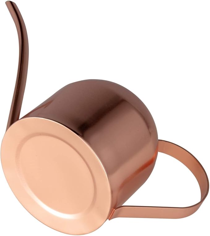 IMEEA Indoor Watering Can for House Plants 33oz/1L Stainless Steel Watering Can with Long Spout (Rose Gold)