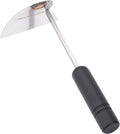 NJP100 Nejiri Gama Handheld Weeder-Scraper-Hoe, Japanese 4 Blade Width, 4.5-Inch Lacquered Beech, Stainless Steel/Black-Wood Handle