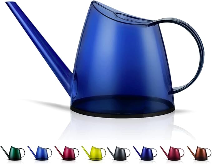 WhaleLife Indoor Watering Can for House Bonsai Plants (1.4L, Blue)