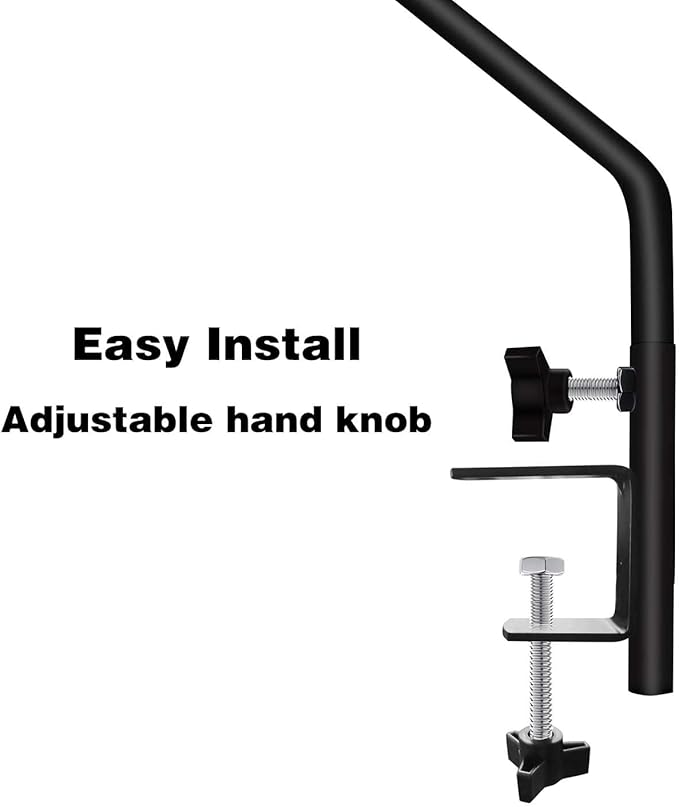ERYTLLY Extended Reach Deck Hook Wall Pole Wall Mounted Deck Hook Extensible and 43 inch Wall Bracket for Hanging Bird Feeder,Plants,Wind Chimes,Lanterns 2 Packs