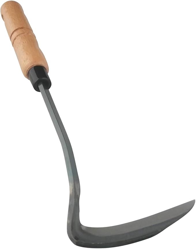 Japanese Gardening Weeding Sickle Nejiri Kama Sharp Steel Blade and Wo ...