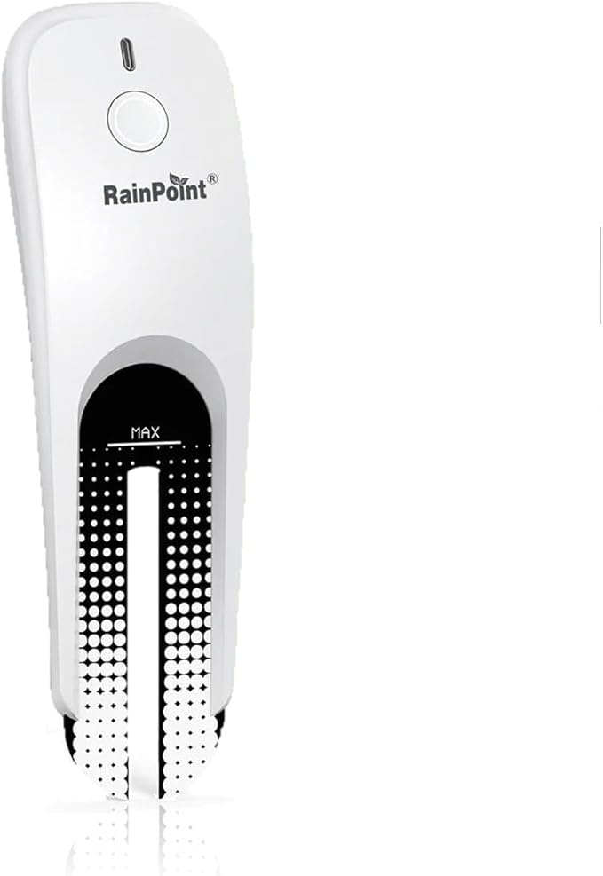 RainPoint 3-in-1 Smart Wireless Soil Moisture Meter for Plants Indoor/Outdoor Without Hub, WiFi APP Temperature Sunlight Sensor for Gardening Lawn Houseplants Monitor Hygrometer
