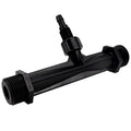 Fertilizer Injector Tube, Irrigation Venturi Fertilizer Injector 3/4Inch Agriculture Garden Fertilizer Mixer Injector Agriculture Tool Plastic (Black)