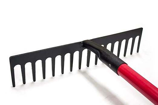 Bully Tools 92369 66-Inch 4-Tine Mulch Fork with Fiberglass Long Handle