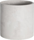 Plant Pots - 6.7 inch Cement Planters Indoor - Modern Grey Flower Pot with Drainage Hole - Home Office Decor