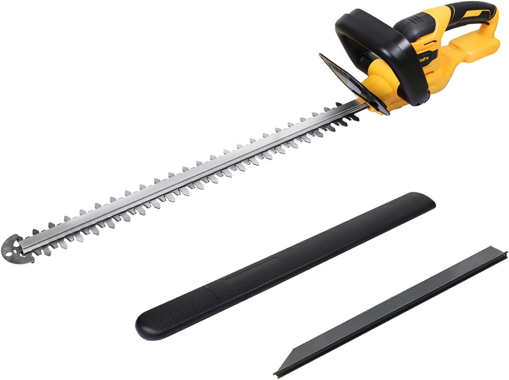 MaxMore Cordless Hedge Trimmer, Compatible with DeWALT 20V Max Battery (Tool Only) Electric Brushless Hedge Shear with 22-Inch Blade & 1500RPM Speed & Safety Lock, Lightweight & Handheld for Lawn Yard