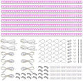 Barrina T5 Grow Lights, Full Spectrum, 2ft 80W (8 x 10W, 500W Equivalent), LED Grow Light Bulbs, Plant Lights for Indoor Plants, Greenhouse, Plug and Play, Pink, 8-Pack