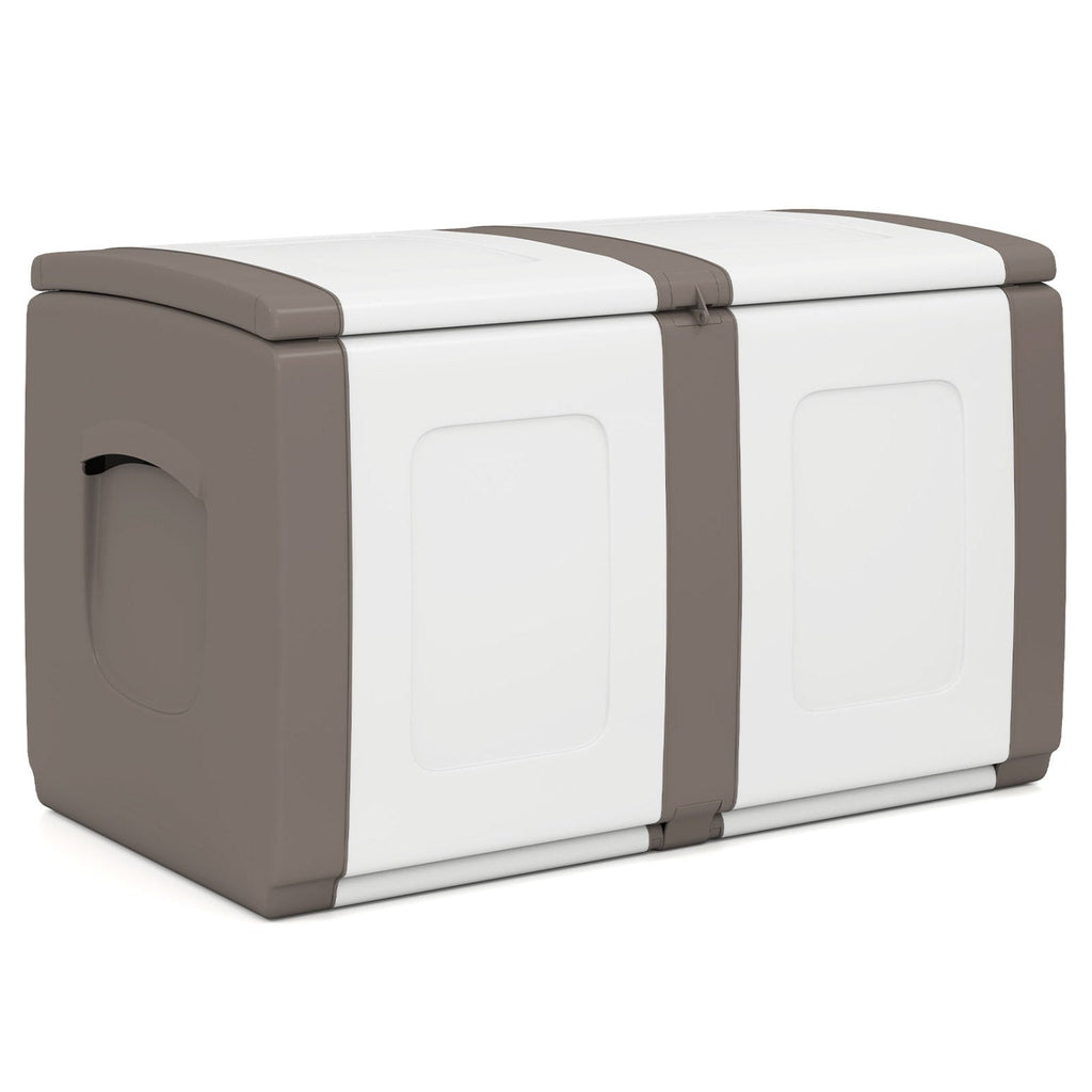 53 Gallon Patio Container with Lockable Lid for Packages and Garden