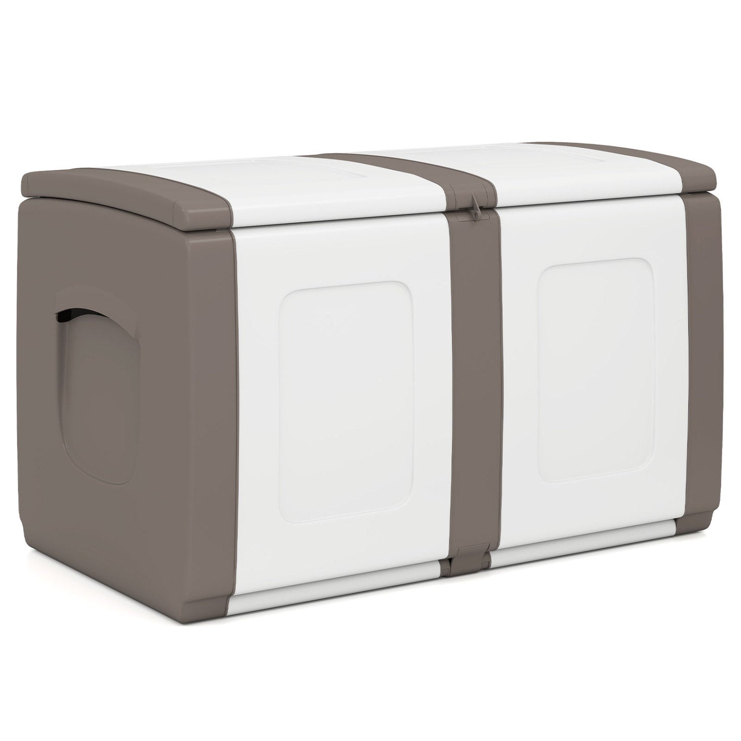 53 Gallon Patio Container with Lockable Lid for Packages and Garden