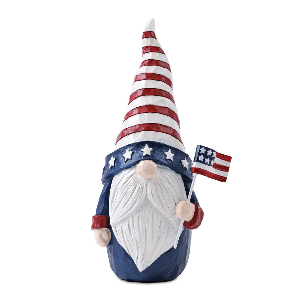 Set of 2 Americana Gnome Figurines for Patriotic Decor