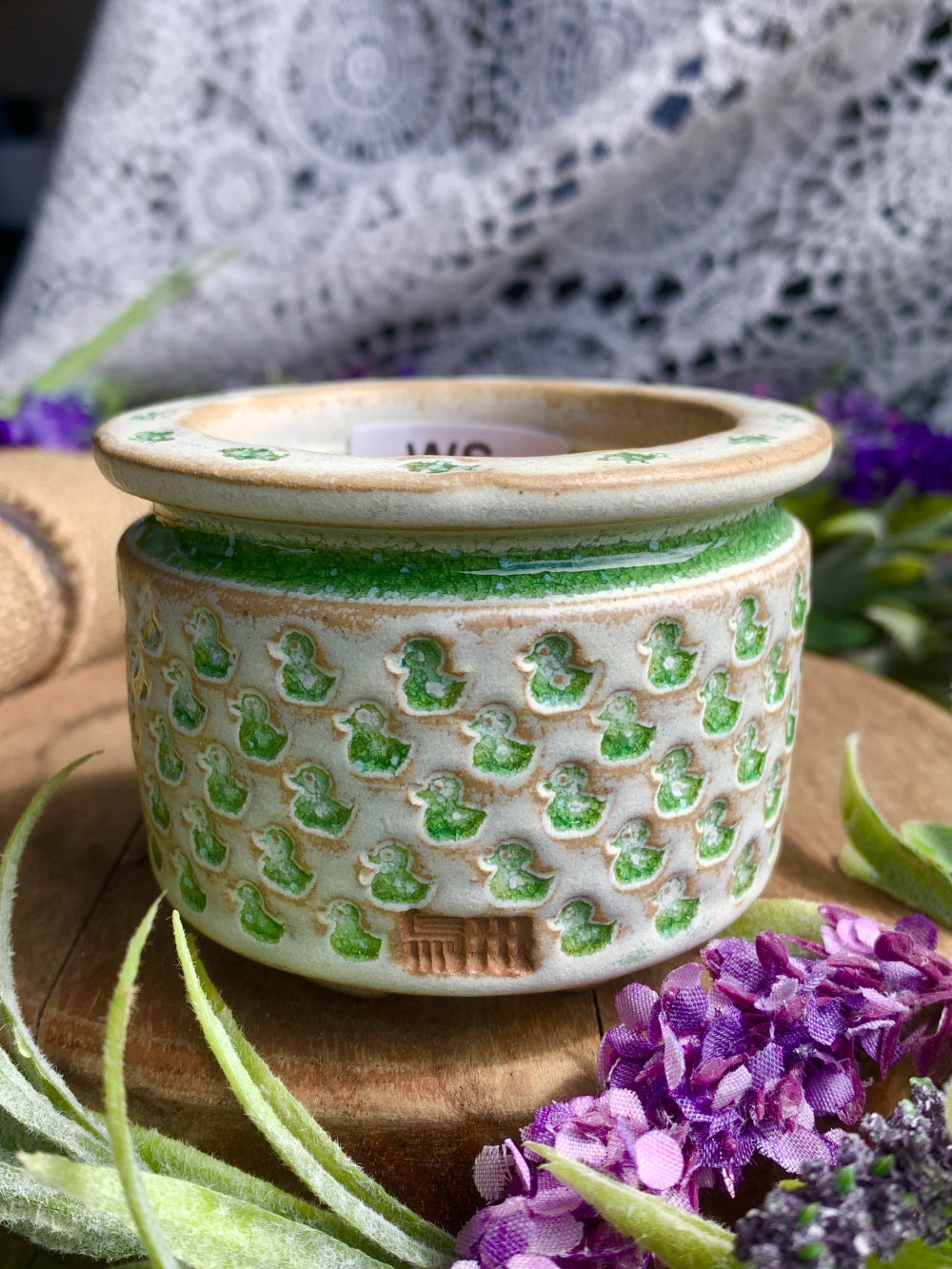 WS0030 Handcrafted Pottery Plant Pot - Pot rim diameter: 2.4" - Artisan Made