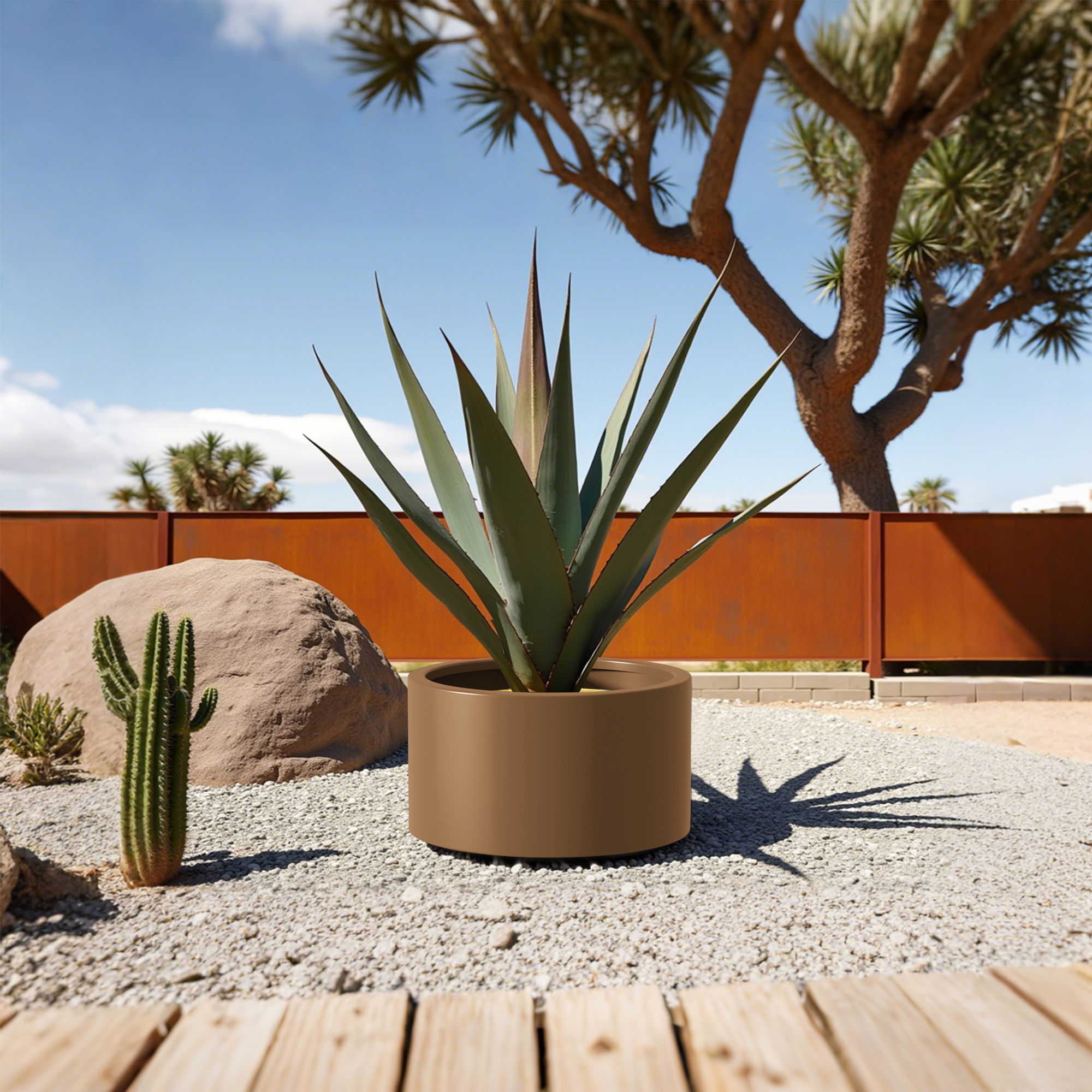 Heavy Duty Corten Steel Round Raised Garden Bed Kit – 15.5' Dia. x 12' H. – Pre-Rusted Metal Planter Box for Vegetables, Flowers, Herbs – Brown – Ideal for Outdoor Gardening