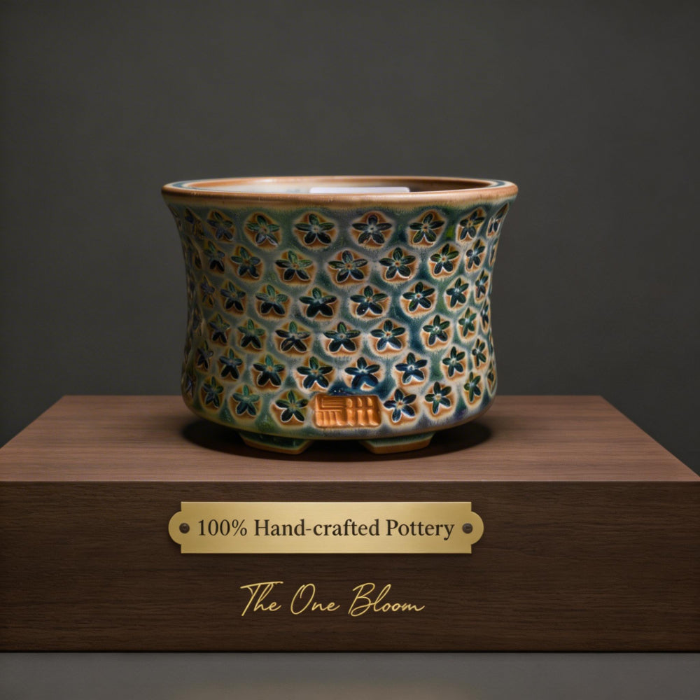 WS0026 Rustic Handmade Clay Planter Pot - Pot rim diameter: 3"