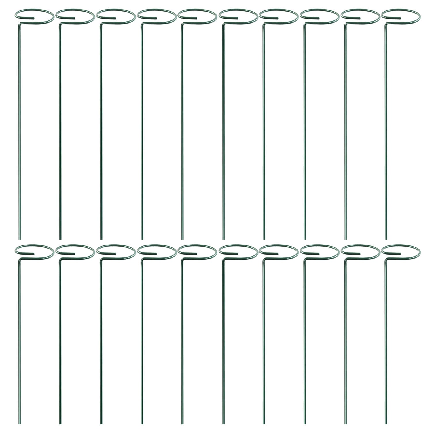 10 Packs 16in Plant Support Stakes Garden Flower Single Stem Support Stake Iron Plant Cage Support Ring For Tomatoes Orchid Lily Peony Rose Flower Ama