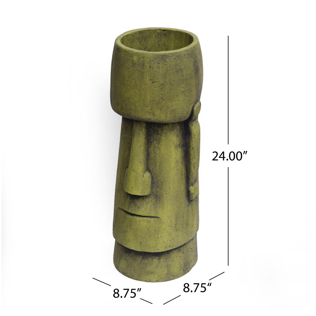 Glacier Cast Stone Urn Planter