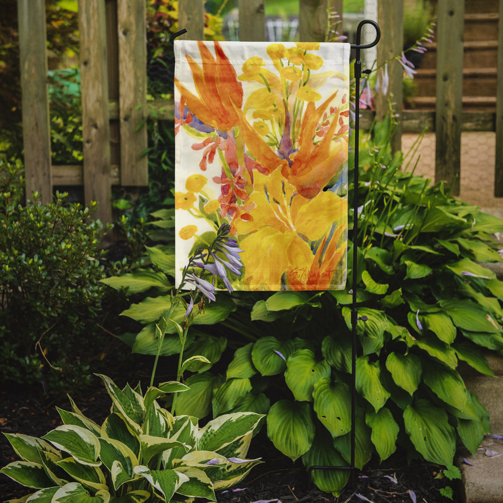 Flower - Bird of Paradise and Hibiscus  Garden Flag – Decorative Outdoor Yard Flag