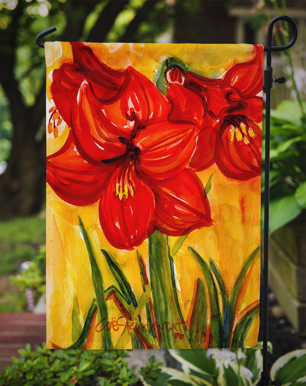 Flower - Amaryllis Garden Flag – Decorative Outdoor Yard Flag