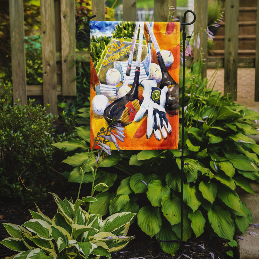Southeastern Golf Clubs with glove and balls Garden Flag – Decorative Outdoor Yard Flag