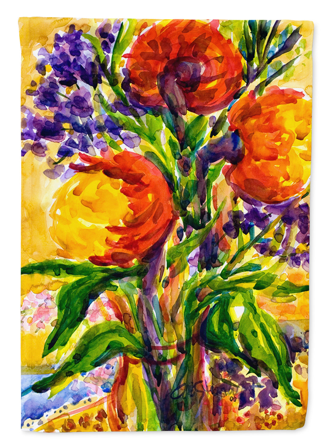 Flower  Garden Flag – Decorative Outdoor Yard Flag