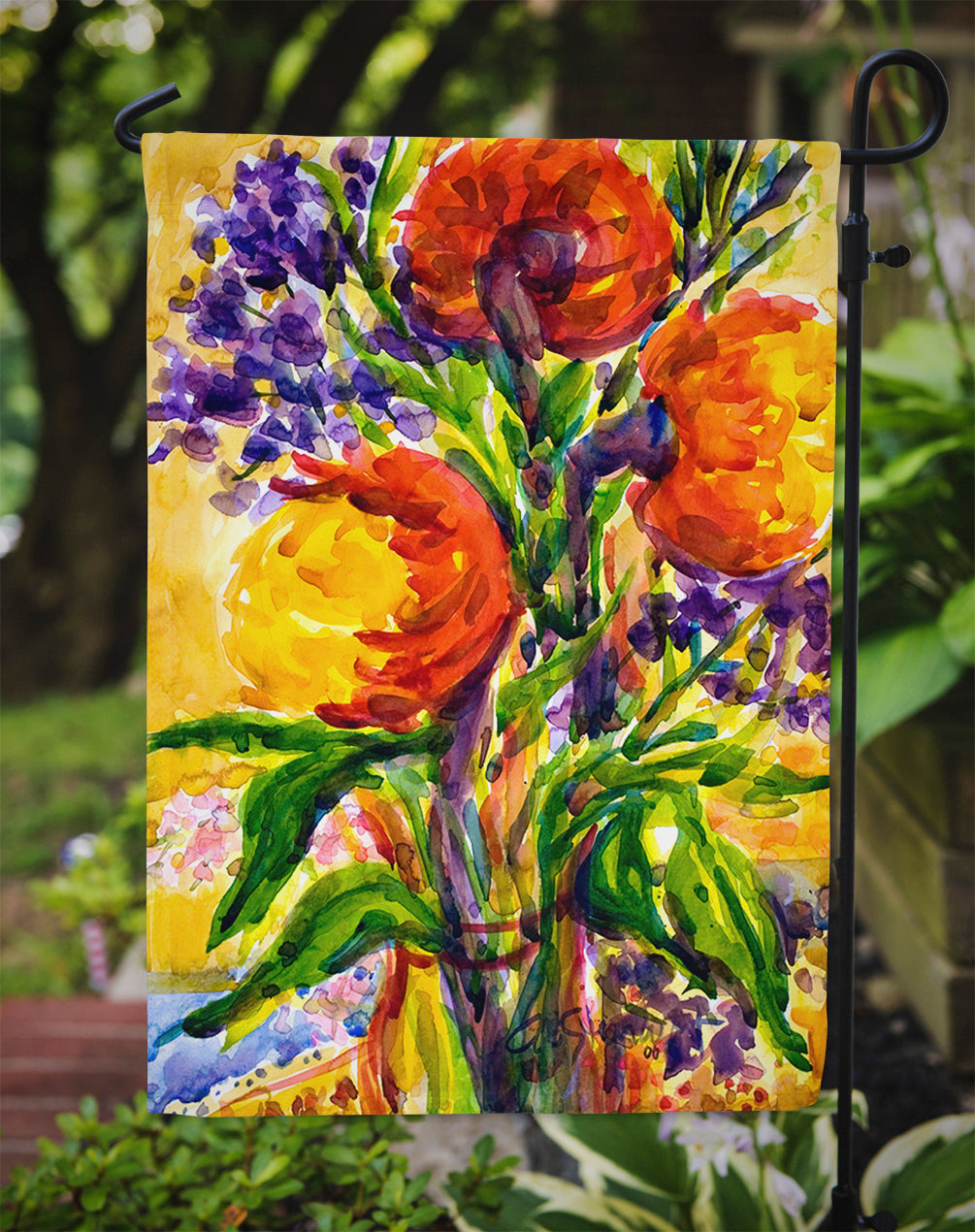 Flower  Garden Flag – Decorative Outdoor Yard Flag