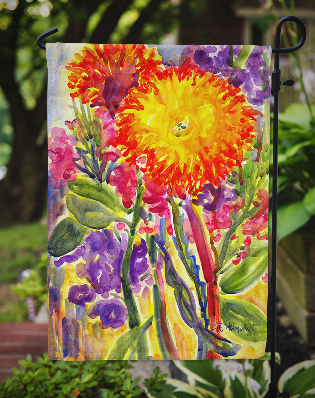 Flower - Aster Garden Flag – Decorative Outdoor Yard Flag