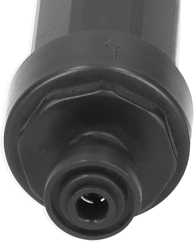 1/4in Irrigation Filter with Stainless Steel Strainer Quick Connect Filtration System for Courtyards Gardens Agriculture Black 3.9x1.6in