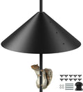 19 Inch Metal Squirrel Baffle for Bird Feeder Pole, Squirrel Proof for Bird Feeder, Bird House Guard for Shepherd’s Hook, Raccoon Stopper, Rust Chew Proof Heavy Duty