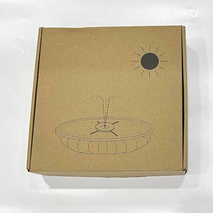 SZMP Solar Fountain Upgrade, 3.5W Solar Powered Bird Bath Fountains with Flower, Outdoor Water Feature Solar Pump with 7-in-1 Nozzles, 4 Fixed Pipes for Humingbirds, Garden, Pool, Pond, and Fish Tank
