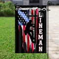 Flags-Lineman Flag MLH896F, Garden Flag (11.5" x 17.5")-USA House Garden Flags Premium Polyester-Decorative Outdoor Flags