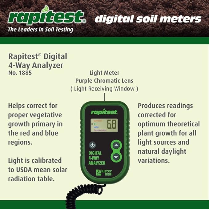 Luster Leaf 1885 Digital 4-Way Analyzer