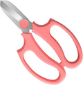 Flower Scissors, Strong Floral Shears, Premium Steel Garden Pruning Shears Floral Fruits Leaf Scissors Hand Pruner Snip Trimming Tool for Gardening Flower Arrangement, Pink