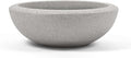 ARBORA 26" Santorini Bowl Polyresin Indoor and Outdoor Planter with Stone Blend Concrete Gray Finish - Durable, Weatherproof, Lightweight, Large Plant Pot for Patio, Garden, Deck, Entryway