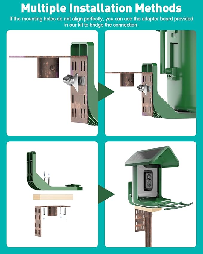Bird Feeder Pole – 75 Inch Height Bird House Pole with 1-Inch Dia Heavy Duty for Birdfeeders, Feeding Stand with Mount Kit for Outdoor, Slip-Fit Connection, Copper Brushed