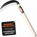Japanese Weeding Sickle Garden Tool,Manual Hand Weeder Sickle Tool for Garden and Farm,Weeding Tool for Gardening,Grass Sickle Blade Cutter Gardening Quick Work
