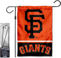 WinCraft Giants Garden Flag with Stand Holder Flagpole