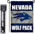 College Flags & Banners Co. Nevada Wolfpack Garden Flag with Pole Stand Holder