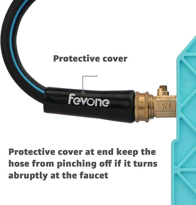 Fevone 3 ft Garden Hose x 5/8", Hose Reel Leader Hose, Lead In Water Hose, Fits Hoses/Pipes of All Replacement/Replaceable Parts, Solid Brass Fittings - No Leak