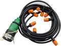Drip Irrigation kit Plant Watering System Gravity Fed Irrigation Water Drip Setfor Garden Greenhouse Yard Lawn Home or Vacation Use 22M 8/11" Tube 30 Nozzles